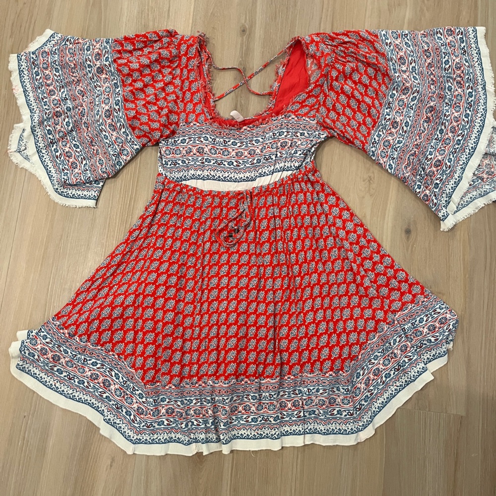 Free people flowy mini dress